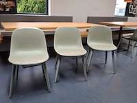 2x kantinetafel met 6x design stoel muuto - afbeelding 3 van  7