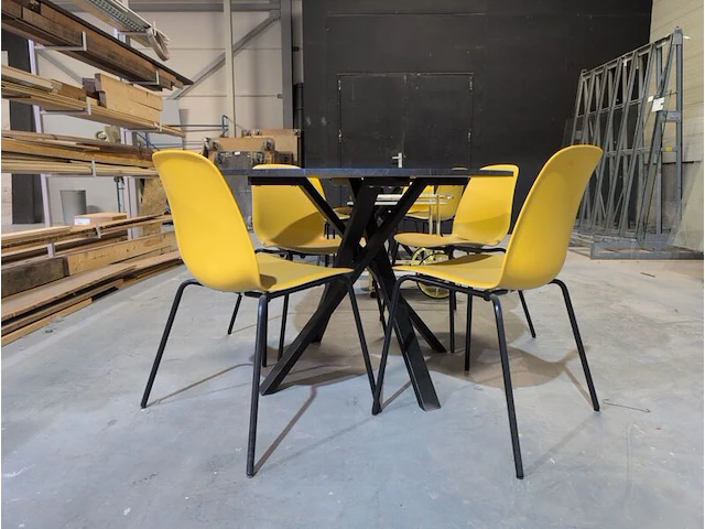 2x kantinetafel met 8x stoel - afbeelding 2 van  8