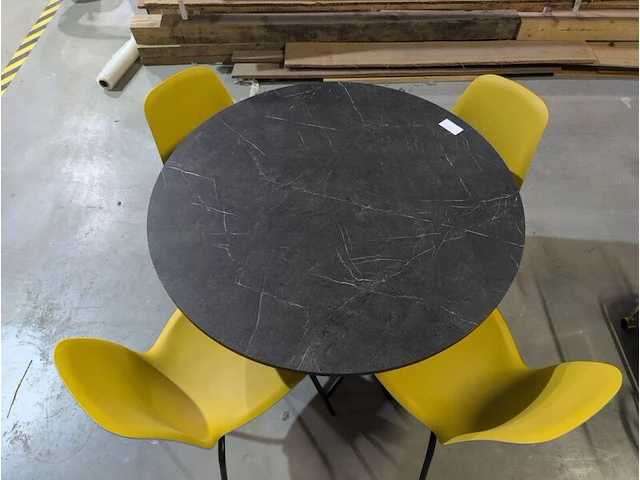 2x kantinetafel met 8x stoel - afbeelding 3 van  8
