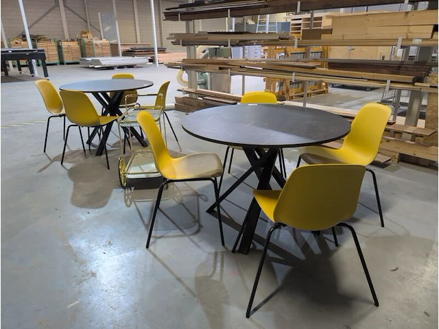2x kantinetafel met 8x stoel - afbeelding 8 van  8