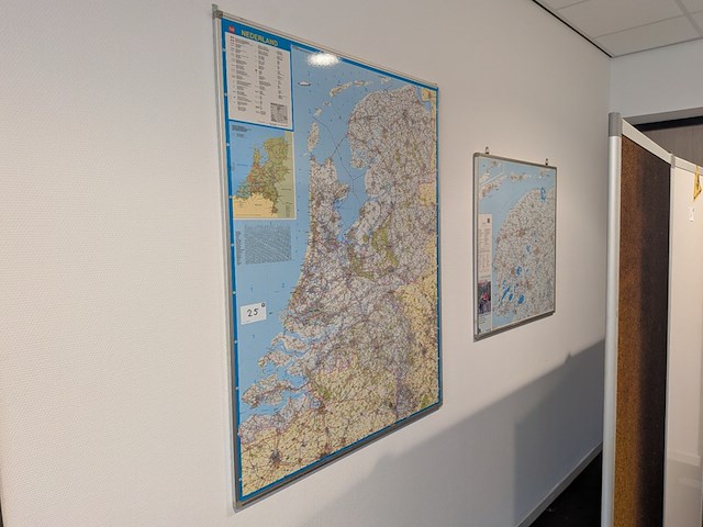 2x kantoor landkaart - afbeelding 1 van  3