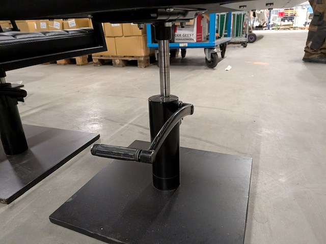 2x kappersstoel, alpeda, tempo, zwart - afbeelding 6 van  7