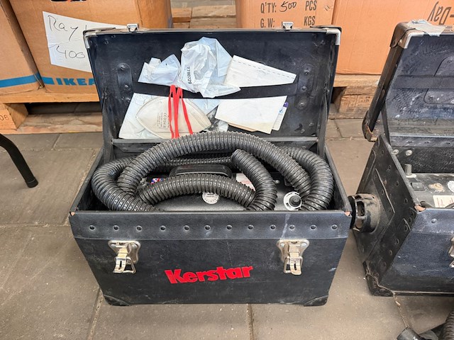 2x kerstar professionele stofafzuig-/industriële stofzuigerunit met slangen - afbeelding 2 van  5