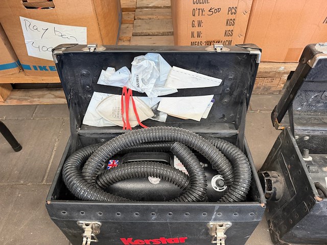 2x kerstar professionele stofafzuig-/industriële stofzuigerunit met slangen - afbeelding 3 van  5