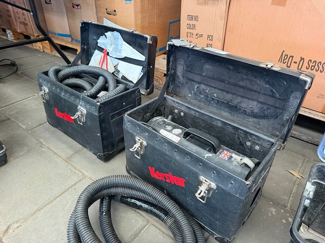 2x kerstar professionele stofafzuig-/industriële stofzuigerunit met slangen - afbeelding 5 van  5