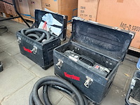 2x kerstar professionele stofafzuig-/industriële stofzuigerunit met slangen - afbeelding 5 van  5