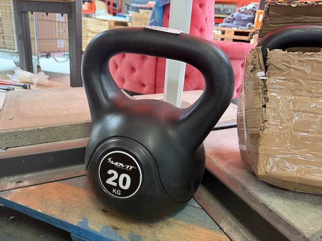 2x kettlebell 20 kg, movit - afbeelding 1 van  4
