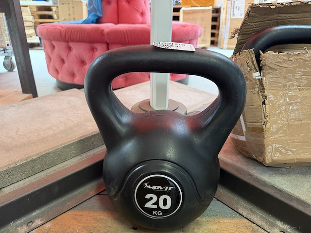 2x kettlebell 20 kg, movit - afbeelding 3 van  4
