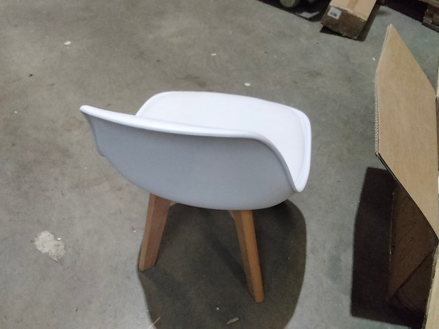 2x kinder binnen- of buitenstoelen, wit - afbeelding 4 van  5