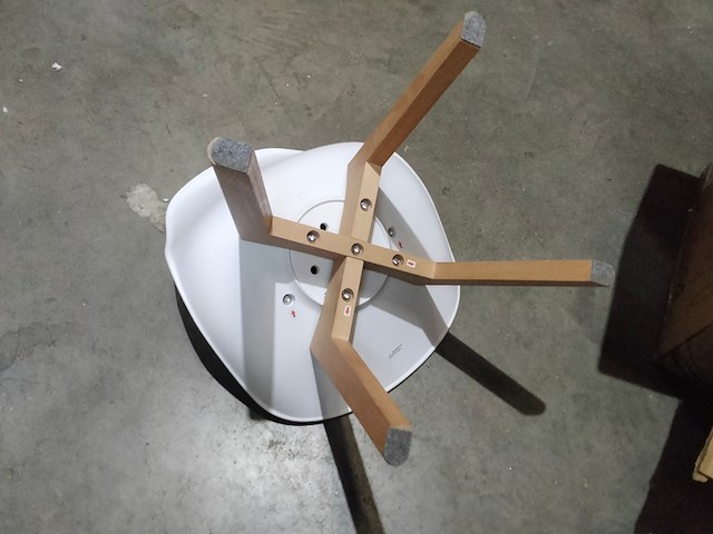 2x kinder binnen- of buitenstoelen, wit - afbeelding 5 van  5