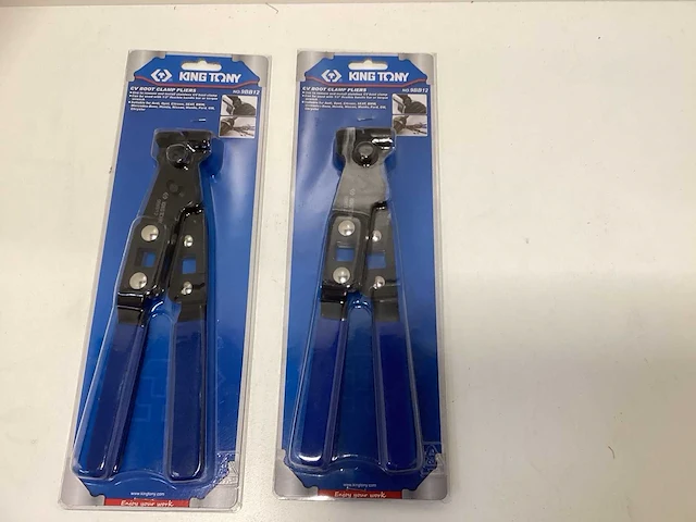 (2x) king tony asplaatstangen / boot clamp pliers - afbeelding 3 van  7