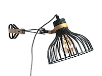 2x klemspot dunbar anne light, 3093zw, zwart goud, nieuw in doos - afbeelding 6 van  6