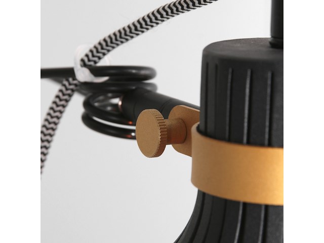 2x klemspot dunbar anne light, 3093zw, zwart goud, nieuw in doos - afbeelding 4 van  6