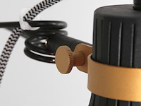 2x klemspot dunbar anne light, 3093zw, zwart goud, nieuw in doos - afbeelding 4 van  6