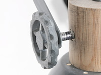 2x klemspot en wandlamp e27 fitting, mexlite, gearwood 2752gr, grijs, 2026 - afbeelding 3 van  5