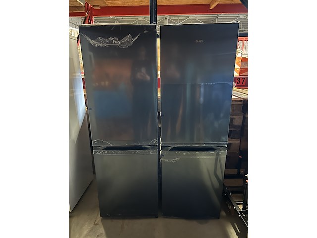 2x koel-vriescombinatie 157 liter, chiq, fbm157l42 - afbeelding 1 van  6