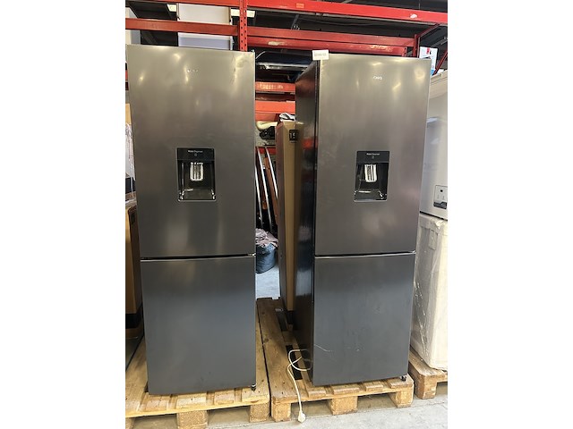 2x koel-vriescombinatie 231 liter chiq, fbm228ne4de - afbeelding 1 van  7