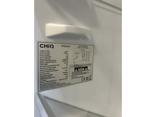 2x koel-vriescombinatie 231 liter chiq, fbm228ne4de - afbeelding 5 van  7