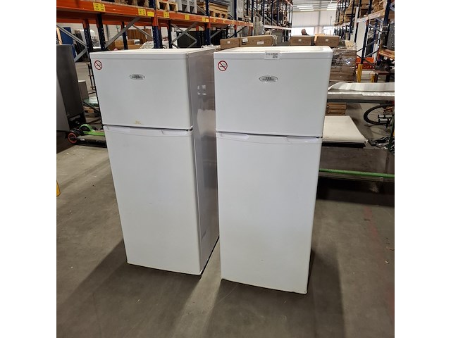 2x koelkast met vriesvak, everglades, evtd310, wit - afbeelding 1 van  13