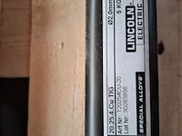 2x koker a 5 kilo tig laselektrode lincoln, 20.25.4cu tig - afbeelding 3 van  4