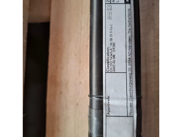 2x koker a 5 kilo tig laselektrode lincoln, 20.25.4cu tig - afbeelding 4 van  4