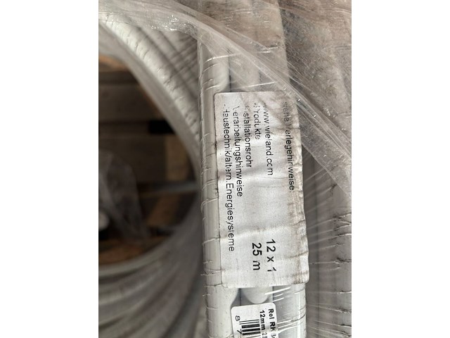 2x koperen buis/mantel rol 25 meter - afbeelding 3 van  3