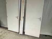 2x kozijn met stompe deur, wit - afbeelding 1 van  2