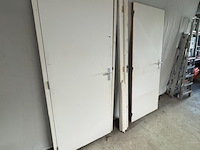 2x kozijn met stompe deur, wit - afbeelding 2 van  2