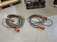 2x krachtstroom verlengkabel 16a