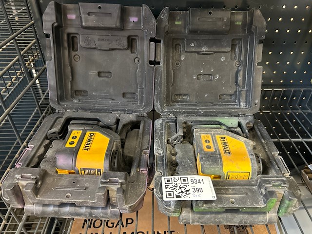 2x kruislijnlasers, 1x boorhamer met snoer dewalt - afbeelding 2 van  7