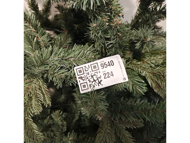 2x kunst kerstboom - afbeelding 2 van  2
