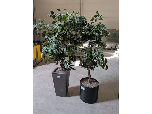 2x kunstplant in pot - afbeelding 2 van  7