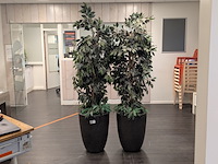 2x kunstplant in pot - afbeelding 1 van  8