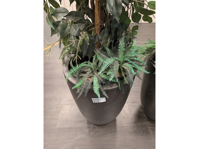 2x kunstplant in pot - afbeelding 4 van  8