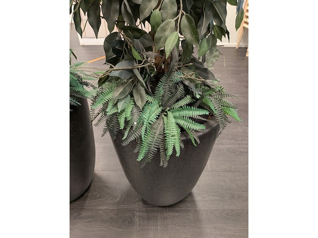 2x kunstplant in pot - afbeelding 7 van  8