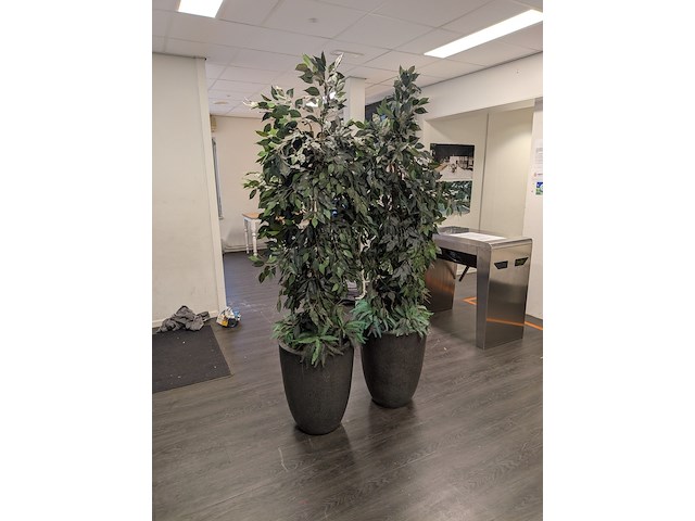 2x kunstplant in pot - afbeelding 8 van  8