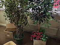 2x kunstplant in pot - afbeelding 1 van  1