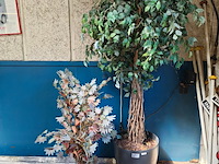 2x kunstplanten met pot - afbeelding 1 van  1