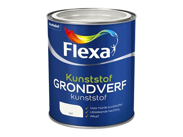 2x kunststof grondverf flexa, wit, 750 ml - afbeelding 2 van  2