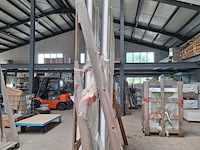 2x kunststof kozijn met glas antraciet - afbeelding 3 van  5