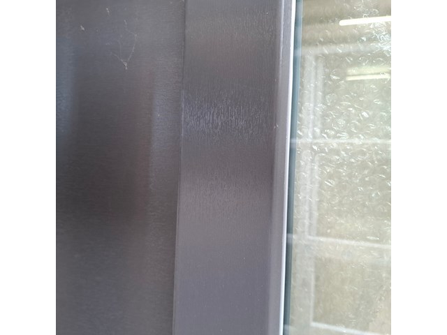 2x kunststof kozijn met glas antraciet - afbeelding 4 van  5