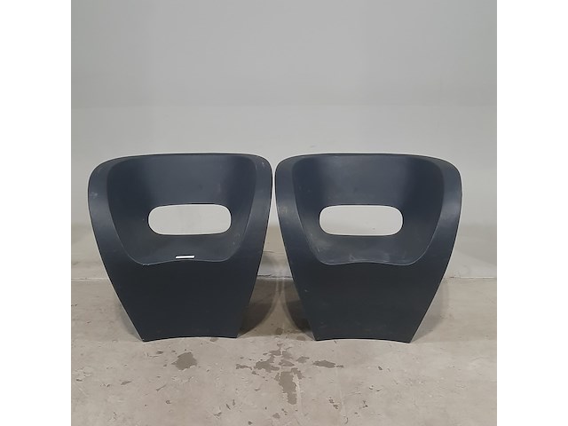2x kunststof kuipstoel, mondoro, moroso, ron arad - afbeelding 1 van  7