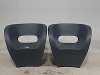2x kunststof kuipstoel, mondoro, moroso, ron arad - afbeelding 1 van  7