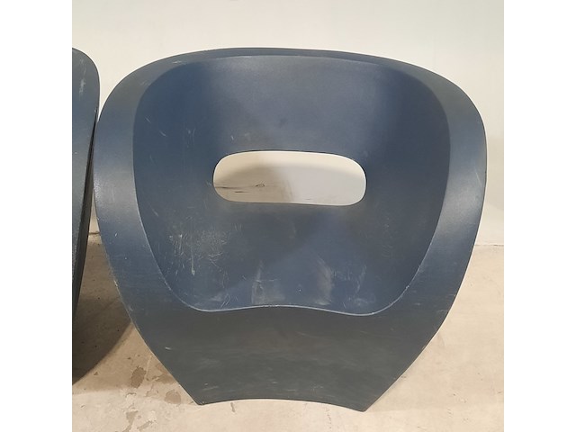 2x kunststof kuipstoel, mondoro, moroso, ron arad - afbeelding 3 van  7