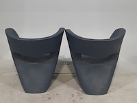 2x kunststof kuipstoel, mondoro, moroso, ron arad - afbeelding 5 van  7