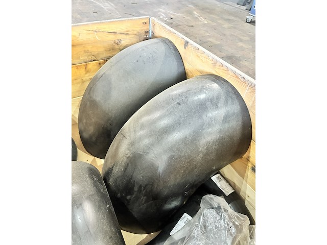 2x kunststof leidingcomponenten bocht, agru, zwart - afbeelding 1 van  5