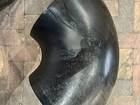 2x kunststof leidingcomponenten bocht, agru, zwart - afbeelding 2 van  5
