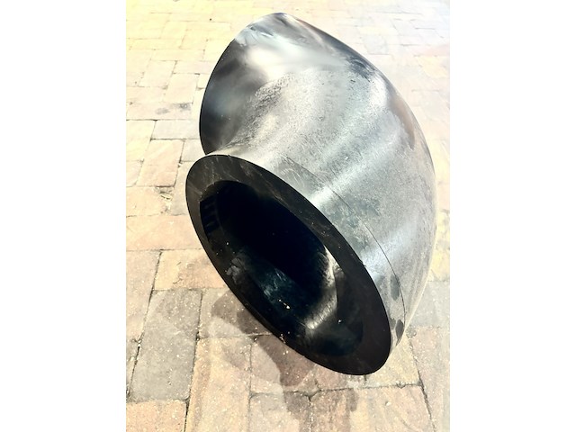 2x kunststof leidingcomponenten bocht, agru, zwart - afbeelding 3 van  5