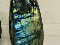 2x labradoriet gepolijste vrije vormen - afbeelding 2 van  5