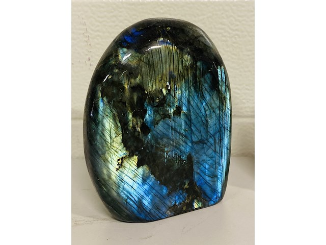 2x labradoriet gepolijste vrije vormen - afbeelding 4 van  5